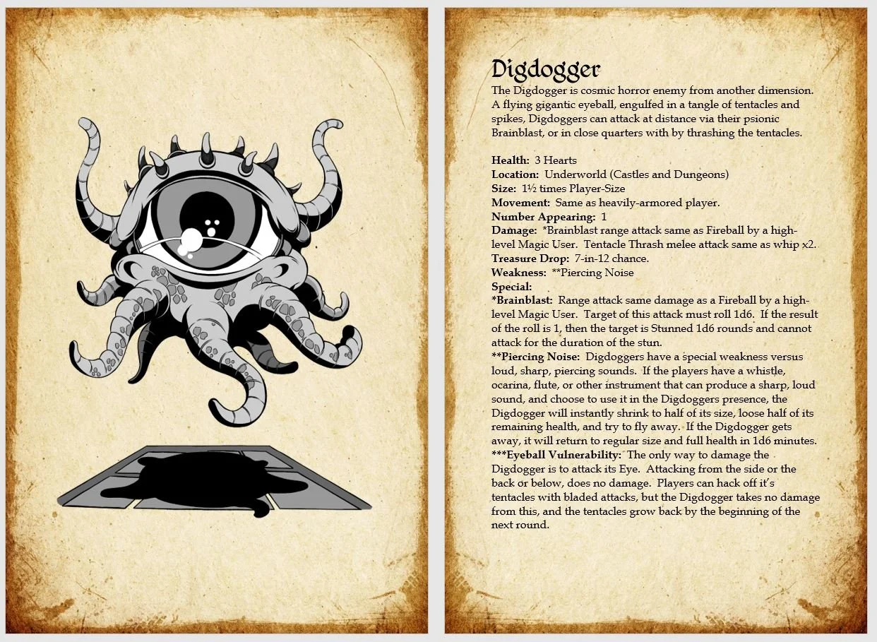 Overworld - Tabletop Monster Manual RPG Zine - System Neutral
